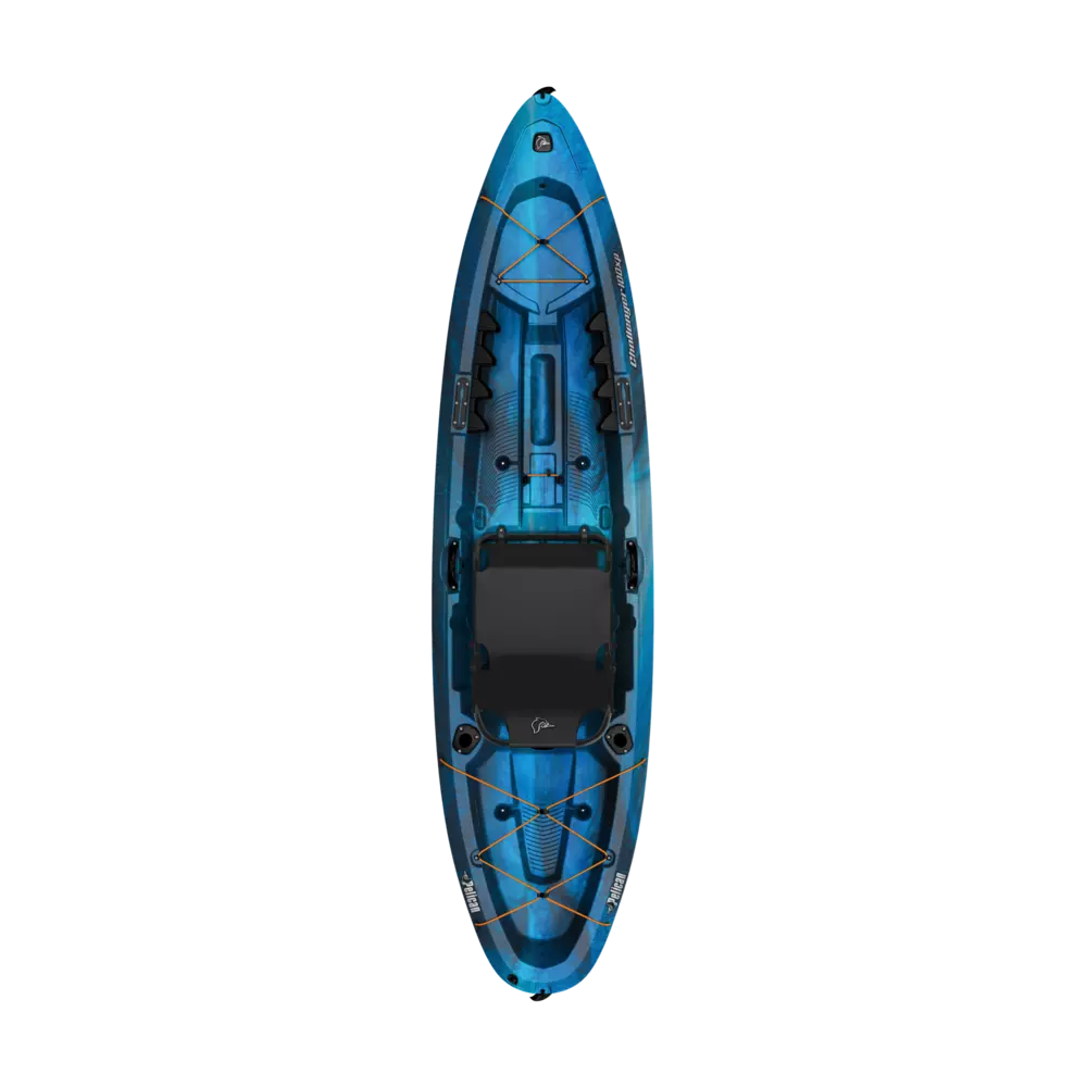 PELICAN - Challenger 100XP Fishing Kayak - Grey - MGF10P304 - TOP