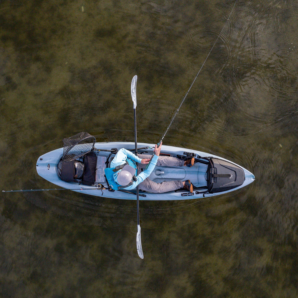 PELICAN - SEEK 100XP Angler Fishing Kayak - Grey - MKL10P505-00 - LIFE STYLE 2