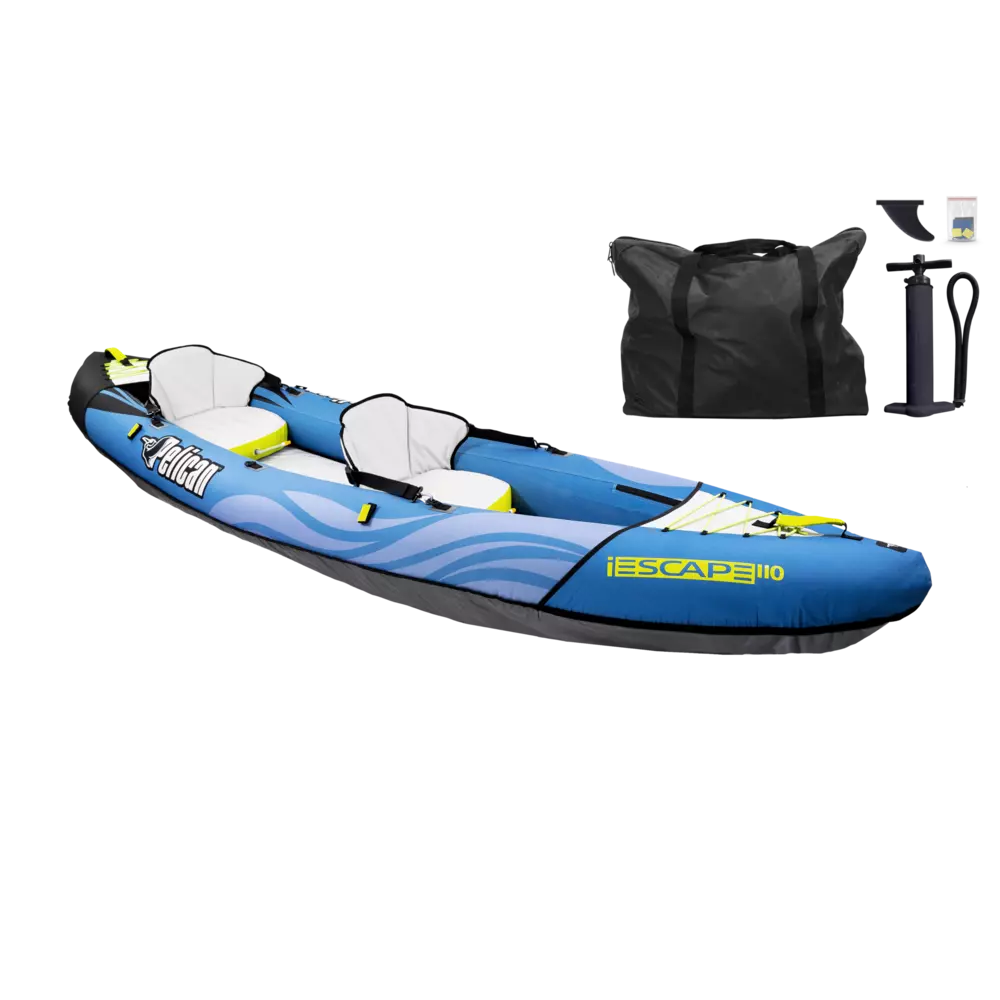 PELICAN - Convertible Inflatable Tandem Kayak iESCAPE 110 - Blue - MMG11P104 - ISO