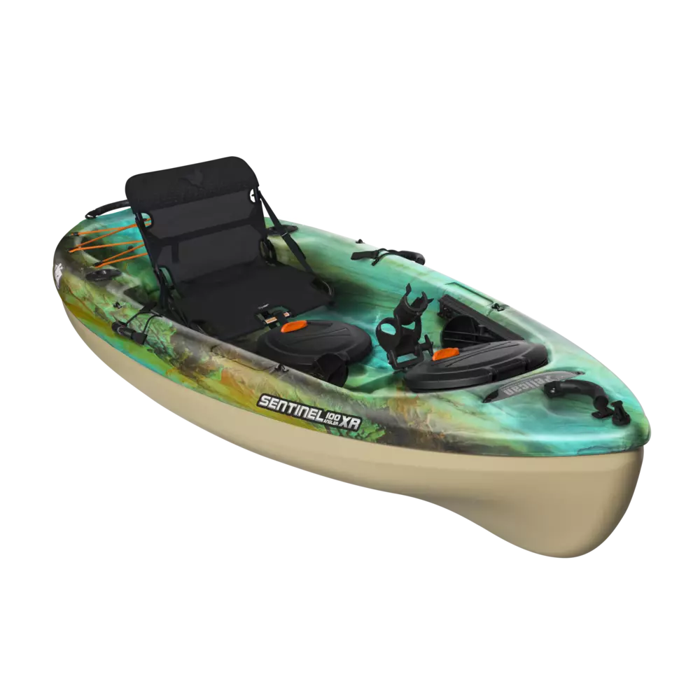 PELICAN - Sentinel 100XR Angler Fishing Kayak - Brown - KBP10P100 - ISO 